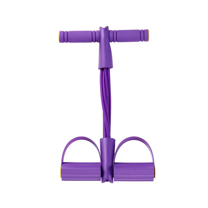 4/6 TubeElastic Yoga Pedal Puller Resistance Band Workout Pull Tension Rope for Abdomen/Waist/Leg Stretching Slimming Training