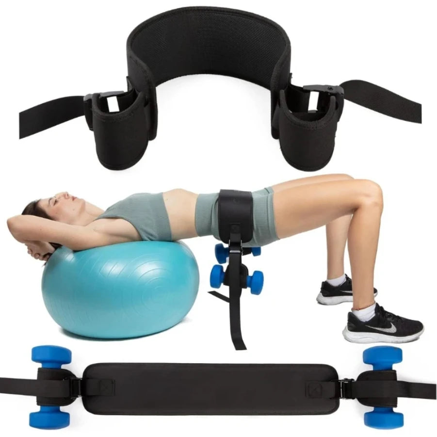 Dumbbell Exercise Belt Hip Thrust Weight-Bearing For Effective Glute Bridge Barbell Workout Waist Fitness Weight Training